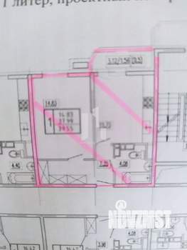 1-к квартира, вторичка, 40м2, 17/25 этаж