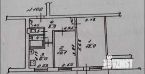 2-к квартира, вторичка, 45м2, 2/9 этаж