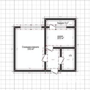 1-к квартира, вторичка, 38м2, 10/16 этаж