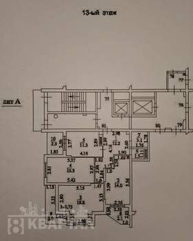 3-к квартира, вторичка, 82м2, 13/16 этаж