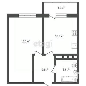 1-к квартира, вторичка, 37м2, 18/25 этаж