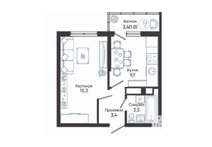 1-к квартира, вторичка, 33м2, 17/24 этаж