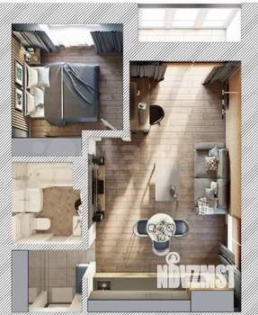 1-к квартира, вторичка, 55м2, 1/16 этаж