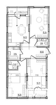 3-к квартира, вторичка, 86м2, 8/9 этаж
