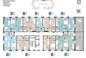 1-к квартира, строящийся дом, 37м2, 10/9 этаж