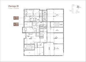 2-к квартира, вторичка, 67м2, 1/18 этаж