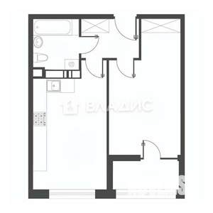 1-к квартира, вторичка, 40м2, 4/20 этаж