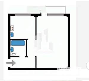 1-к квартира, вторичка, 32м2, 5/5 этаж