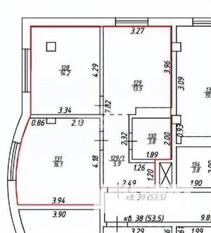 2-к квартира, вторичка, 54м2, 5/6 этаж