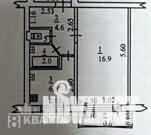 Студия квартира, вторичка, 33м2, 5/5 этаж