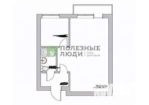 1-к квартира, вторичка, 30м2, 5/5 этаж