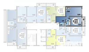 2-к квартира, строящийся дом, 48м2, 4/16 этаж