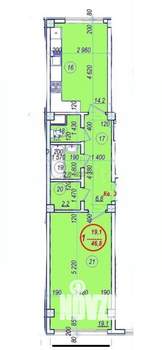 1-к квартира, вторичка, 47м2, 2/7 этаж