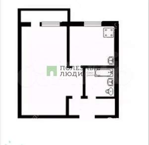 1-к квартира, вторичка, 37м2, 8/9 этаж