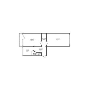 2-к квартира, вторичка, 47м2, 2/5 этаж