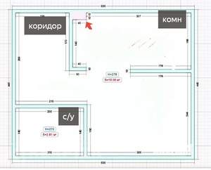 1-к квартира, вторичка, 24м2, 5/5 этаж