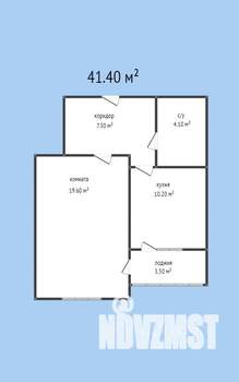 1-к квартира, сданный дом, 41м2, 3/18 этаж