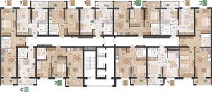 2-к квартира, вторичка, 73м2, 20/24 этаж