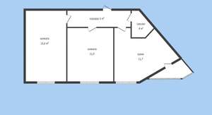 2-к квартира, вторичка, 54м2, 7/15 этаж