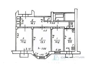3-к квартира, вторичка, 75м2, 4/5 этаж