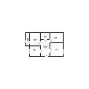3-к квартира, вторичка, 59м2, 2/2 этаж