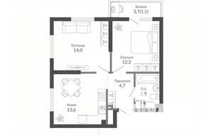 2-к квартира, вторичка, 49м2, 20/23 этаж