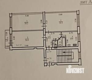 3-к квартира, вторичка, 65м2, 3/5 этаж