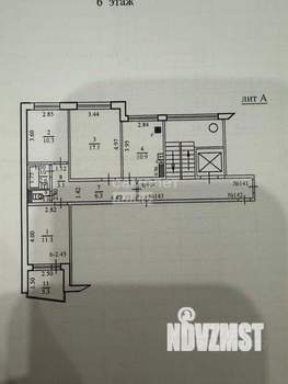 3-к квартира, вторичка, 64м2, 6/9 этаж
