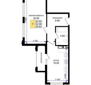 1-к квартира, вторичка, 55м2, 8/8 этаж