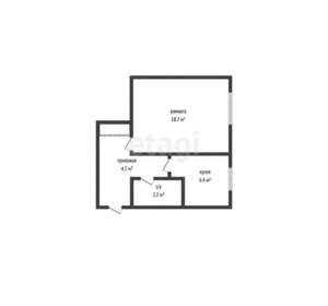 1-к квартира, вторичка, 32м2, 3/5 этаж