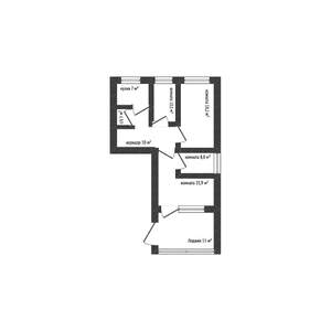 3-к квартира, вторичка, 90м2, 2/9 этаж