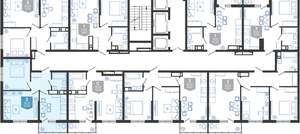 2-к квартира, вторичка, 44м2, 21/24 этаж