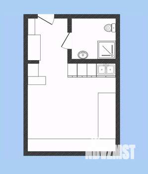 1-к квартира, вторичка, 20м2, 9/16 этаж