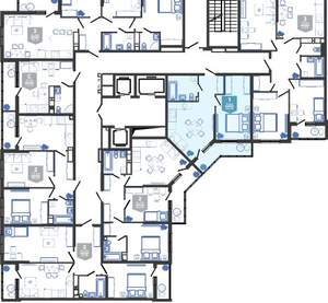 1-к квартира, вторичка, 43м2, 2/24 этаж