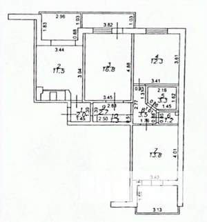3-к квартира, вторичка, 78м2, 6/9 этаж