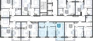 2-к квартира, вторичка, 50м2, 23/24 этаж