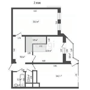 4-к квартира, вторичка, 125м2, 9/10 этаж