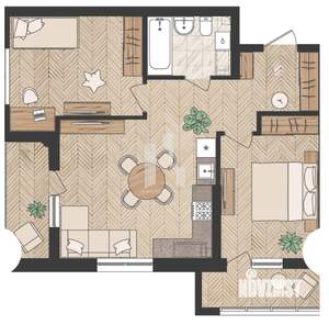 2-к квартира, вторичка, 62м2, 10/24 этаж