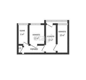 3-к квартира, вторичка, 43м2, 7/9 этаж
