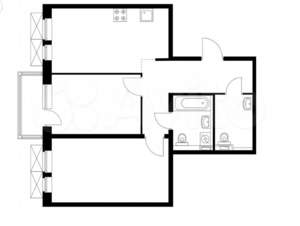 2-к квартира, вторичка, 58м2, 19/24 этаж