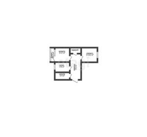 2-к квартира, вторичка, 44м2, 3/5 этаж