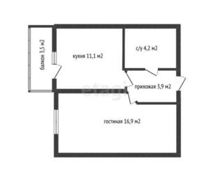 1-к квартира, вторичка, 36м2, 5/23 этаж
