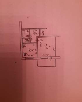 1-к квартира, вторичка, 32м2, 6/9 этаж