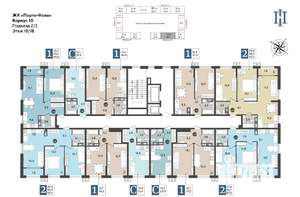 1-к квартира, строящийся дом, 37м2, 18/18 этаж