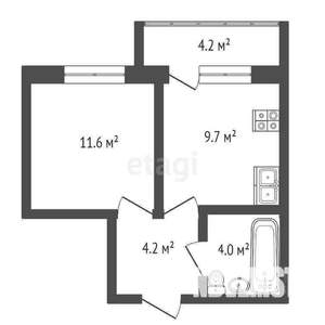1-к квартира, вторичка, 30м2, 12/24 этаж