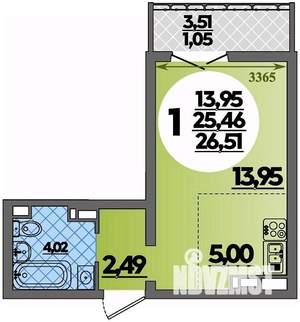Студия квартира, вторичка, 27м2, 11/16 этаж
