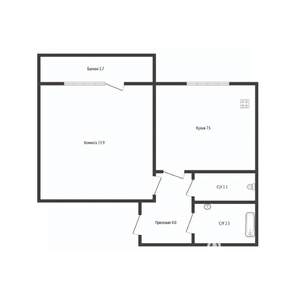 1-к квартира, вторичка, 29м2, 5/10 этаж