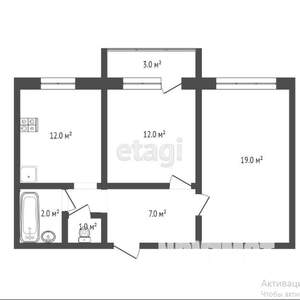 2-к квартира, вторичка, 63м2, 15/16 этаж