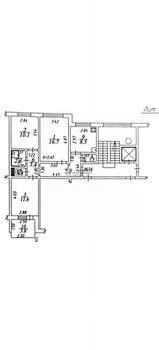 3-к квартира, вторичка, 62м2, 9/10 этаж