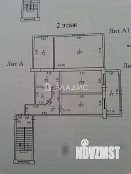 3-к квартира, вторичка, 94м2, 2/2 этаж